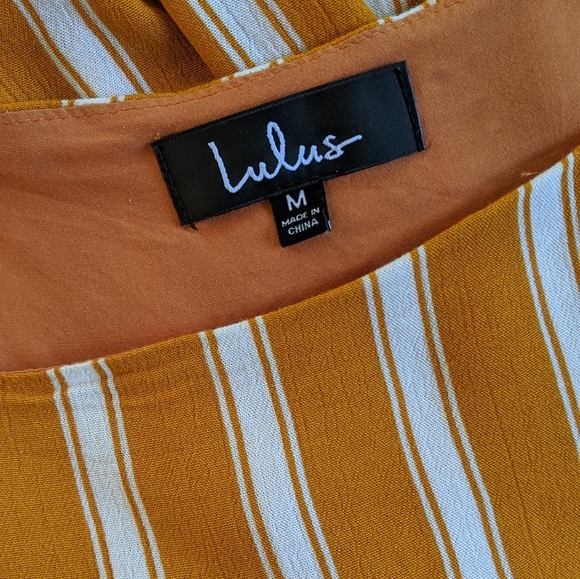 Lulu's 🌿 In the sunshine Striped Culotte Jumpsuit - Picture 5 of 6